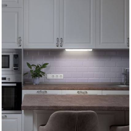 Globo - Luz LED recargable regulable para debajo de armarios de cocina 1,4 W/5 V 1100 mAh 24 cm